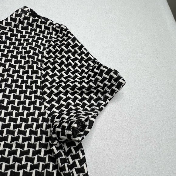 Anthropologie Postmark‎ Womens Black White Basketweave Tunic  Size Small - Picture 13 of 14